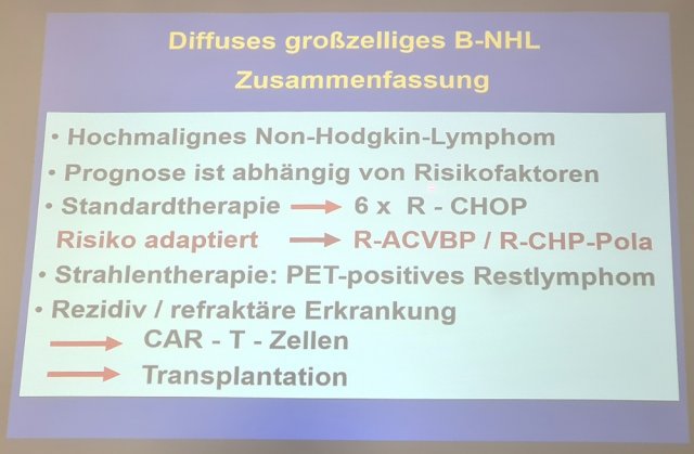 Behandlung "Diffuses großzelliges B-Zell-Lymphom"